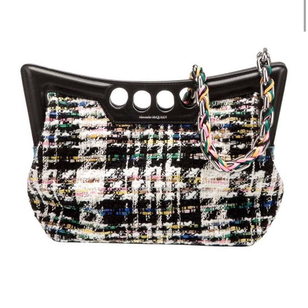 Alexander McQueen Colorful Tweed Bag